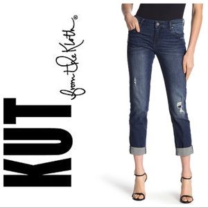 KUT from the kloth catherine boyfriend distressed